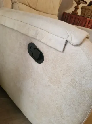 Sillón reclinable manual beige