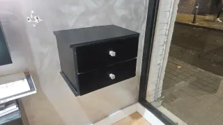 Cajonera de madera negra