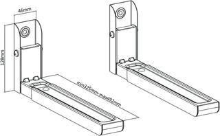 Maclean MC-915 Soporte universal de microondas 30K