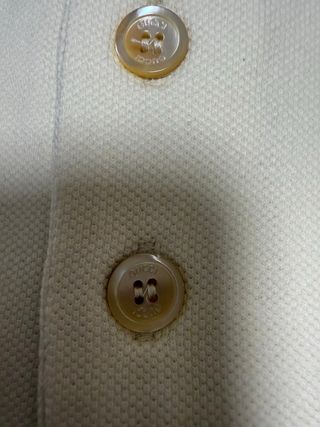 Polo Gucci Blanco con Dibujo de Fresa