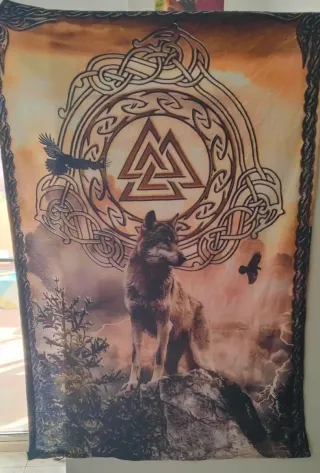 Manta Lobo Nórdico Valhalla Fleece