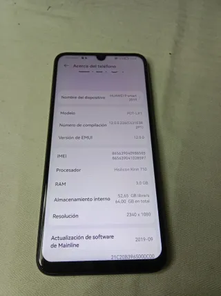 Huawei P Smart Negro.
