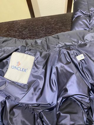 Abrigo Moncler Plumas Hombre Azul