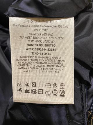 Abrigo Moncler Plumas Hombre Azul