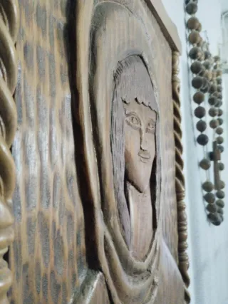 Cuadro tallado madera 76x40.5x3