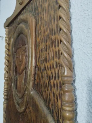 Cuadro tallado madera 76x40.5x3