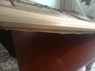 Cuadro de metal con barcos y paisaje