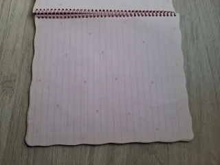 Libreta Payaso Evergreen hojitas corazones