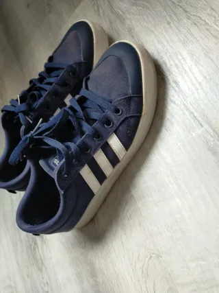 Deportivas Adidas Azul Marino Lona