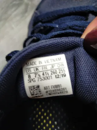 Deportivas Adidas Azul Marino Lona