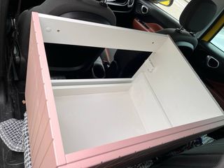 Mueble de baño flotante rosa