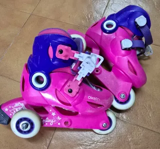 Patines Oxelo niña talla ajustable. Talla 26-28.