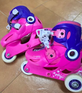 Patines Oxelo niña talla ajustable. Talla 26-28.