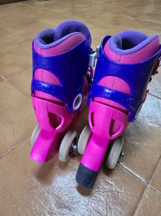 Patines Oxelo niña talla ajustable. Talla 26-28.