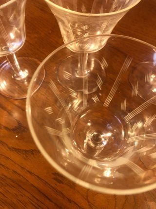 Set 6 Bicchieri da dessert/aperitivo decorati