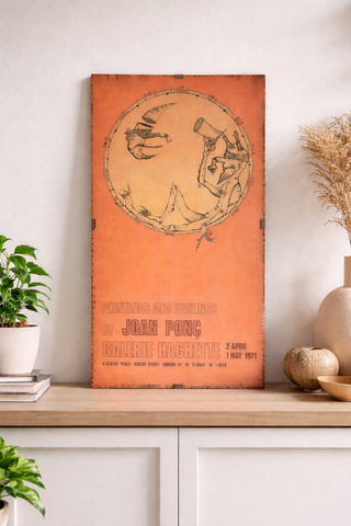 Cartel Joan Ponç Galerie Hachette 1971
