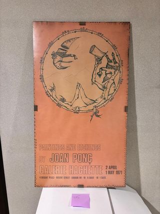 Cartel Joan Ponç Galerie Hachette 1971