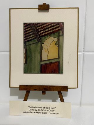 Cuadro esmaltado según acuarela de ML Loussouarn