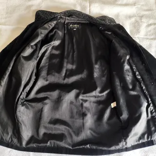 Chaqueta de ante negro