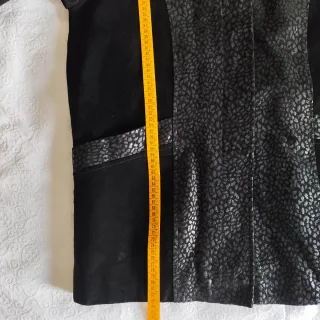 Chaqueta de ante negro