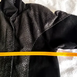 Chaqueta de ante negro