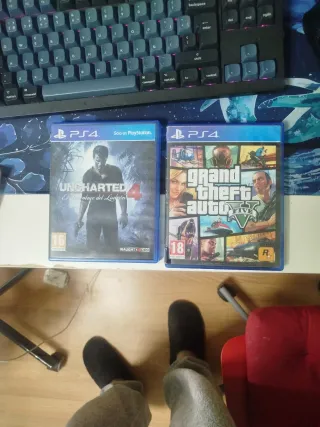 Uncharted 4 y GTA V PS4