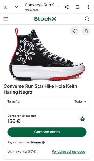 Converse keith Haring All Star Plataforma