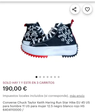 Converse keith Haring All Star Plataforma