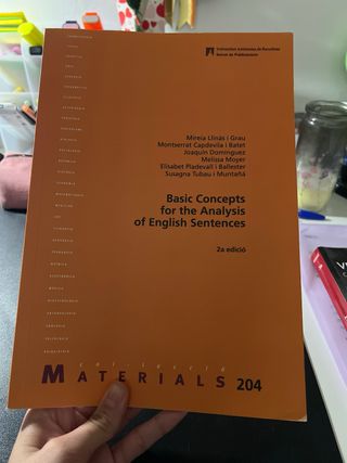 Basic Concepts for the Analysis of English Sent...