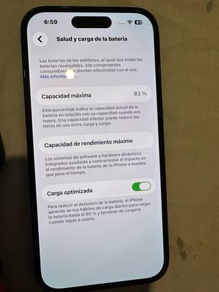 iPhone 14 Pro 128GB 83% Batería