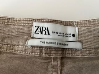 Pantalones anchos beige