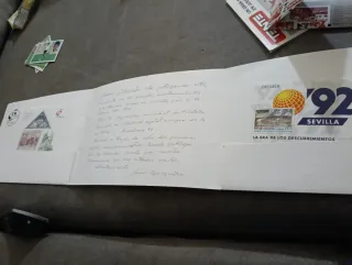 Carpeta Granada '92 Sevilla '92 con 2 hojas