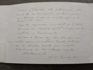 Carpeta Granada '92 Sevilla '92 con 2 hojas