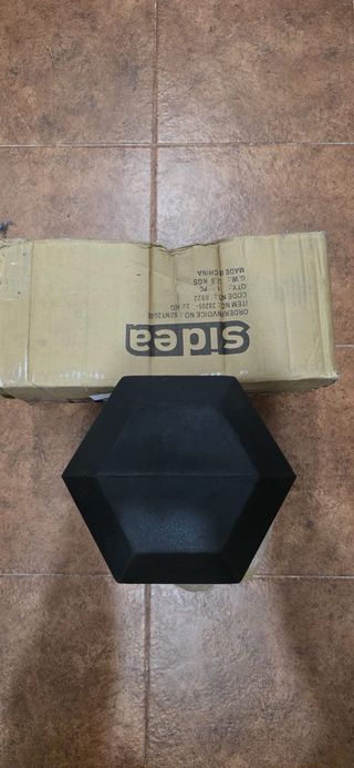 Mancuernas Sidea 22 kg Hexagonales Negras