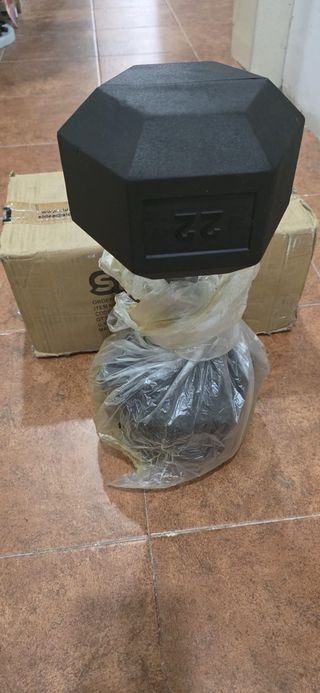 Mancuernas Sidea 22 kg Hexagonales Negras