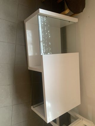 Mesa de salón diseño madera blanca