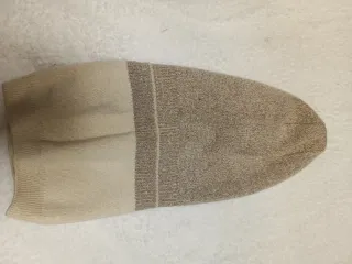 Cappello in Cachemire Beige glitterato