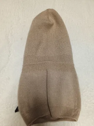 Cappello in Cachemire Beige glitterato