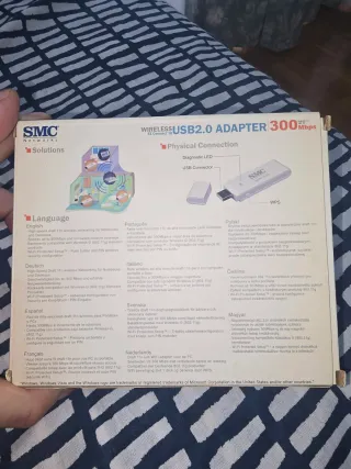 Adaptador USB Inalámbrico SMC 300Mbps