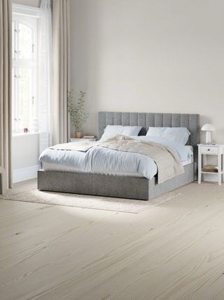 Cabecero Cama 150cm Tela Gris
