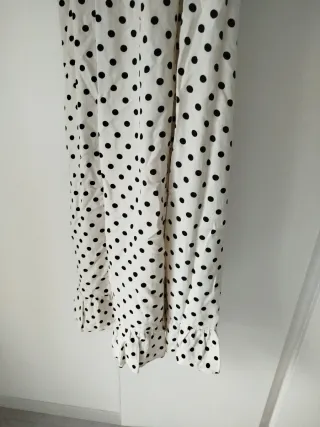 Vestido Zara lunares blanco y negro Talla XS