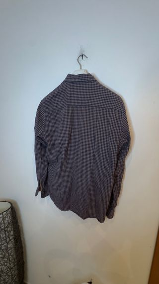 Camisa cuadros marrón y negra