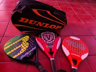Lote Palas Pádel y Bolso Dunlop