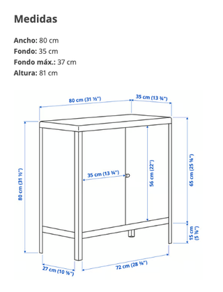 Armario KOLBJÖRN IKEA Beige - 55€ en persona
