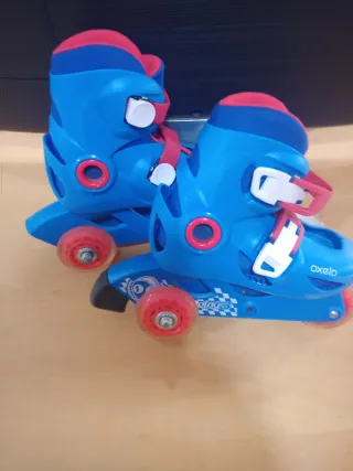 Patines Oxelo 3 ruedas azules