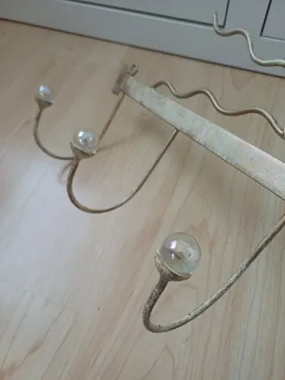 Perchero Sol Dorado con Rostro y Cristales ✷ Retro