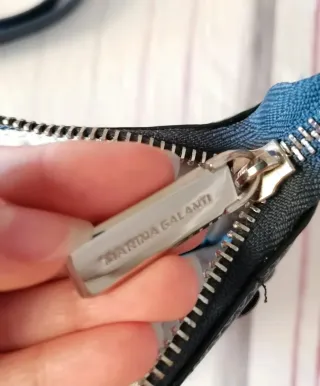 Borsa Marina Galanti blu con fiori