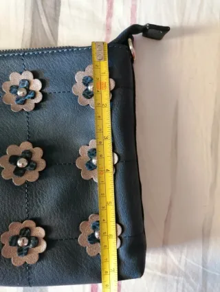 Borsa Marina Galanti blu con fiori