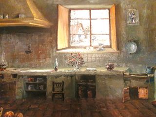 Cuadro "Cocina” de Miguel Marti Ferrer (1975)