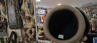 Sombrero gris símil paño